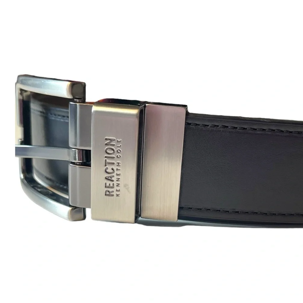 Men’s Kenneth Cole Reaction Reversible Black/Brown Faux Leather Belt